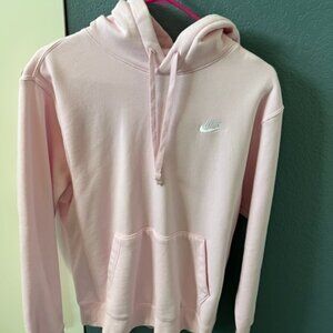 Nike Sportswear Club Fleece Hoodie Light Pink Unisex Size Small